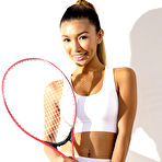 First pic of Skinny Asian teen Clara Trinity discards tennis attire before a fuck