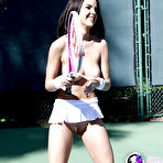 Fourth pic of Babe Dillion Harper is playing naked in tennis outdoors on cam