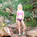 First pic of Delicious blonde with tiny tits Maddy Rose gets turned on while hiking