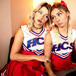 First pic of Young cheerleaders Chloe Temple and Harmony Rivers partake in lesbian sex