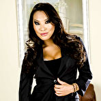 First pic of Hot asian office babe Asa Akira stripping off her suit and lingerie