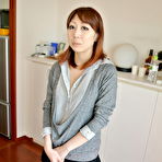 First pic of Redheaded Japanese girl Eri Fujino masturbates before a date