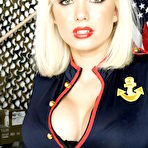 First pic of Navy uniform makes busty babe Margo lustful, spreading her wet pussy