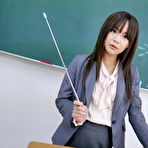 First pic of Japanese teacher Asuka Kyono has her beaver played with by a student