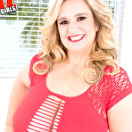 First pic of Overweight blonde Cami Cooper takes on two dicks at once in a revealing dress