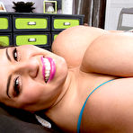 Third pic of Overweight Latina woman Sofia Rose bares her huge tits while getting changed