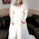 First pic of Overweight bride Samantha engages in POV sex on a leather couch
