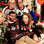 First pic of Xmas threesome with beautiful teenage babes Angel Smalls & Kenzie Reeves