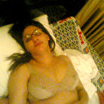 Third pic of Indian plumper shows her big natural tits while wearing glasses