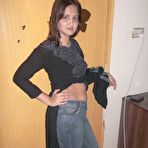 Second pic of Hot Indian model in tight jeans posing seductively in sexy lace bra