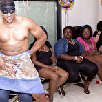 Second pic of Muscled fellows dancing in front of happy babes during a cool party