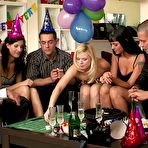 First pic of Drunk people participate in group sex while attending a New Year's party