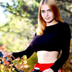 First pic of Fit teen Dakota Pink strips naked in the woods during a bike ride