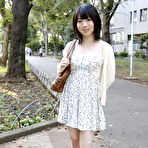 Fourth pic of Japanese girl Madoka Adachi shows her bare legs during non-nude outdoor action