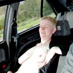 First pic of Mature lady with short hair Tiffany Pearl flashes in public before giving a BJ