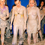 Third pic of Lesbian girls get completely messy during my mud wrestling games