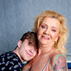 First pic of Overweight mature lady Paulene has sexual intercourse with a young lad