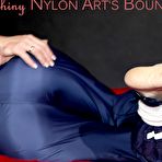 Third pic of Shiny Nylon Arts Bound Hot Images