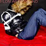 Fourth pic of Shiny Nylon Arts Bound Hot Images