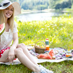 First pic of Sweet blonde teen Sophie makes her nude modeling debut while having a picnic