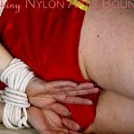 Third pic of Shiny Nylon Arts Bound Nude XXX