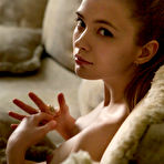 First pic of Nice teen Sigrid wears her red hair in a ponytail during great nude poses