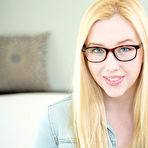 First pic of Tiny tits babe Samantha Rone shows off in her sexy glasses