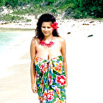 First pic of European solo model Chloe Vevrier demonstrating hooters in ocean and on beach