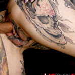 Fourth pic of Platinum blonde River Dawn gets banged after receiving a face tattoo