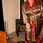 First pic of Old amateur Girdle Goddess gets naked in front of a parlour stove