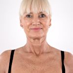 Second pic of Older blonde lady Daniela stands proud and straight during nude posing debut