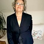 First pic of Old granny dildos her pussy in sheer nylons and garter ensemble