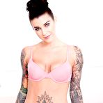 First pic of Ink queen Felicity Feline goes ass to mouth in mauve pantyhose