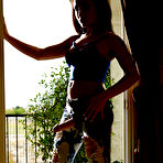 First pic of Brunette babe Gabriella Paltrova sporting strapon while strutting in jeans