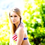 Second pic of Superb babe Staci Carr poses in sexy bikini of American colors