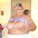 Second pic of Fat British nan Grandma Libby completely disrobes while in a hotel room