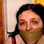 First pic of tied-and-gagged.com | 24 Yr OLD CRAFTIER GETS MOUTH STUFFED, HANDGAGGED, CLEAVE GAGGED, GAG TALKING, BAREFOOT, FOOT AND TOE-TIED WITH PLASTIC CABLE TIES (D73-9)