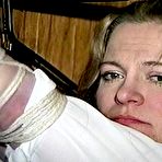 Fourth pic of tied-and-gagged.com | 30 Yr OLD BBW SINGLE MOM IS CLEAVE GAGGED, HANDGAGGED, MOUTH STUFFED, WRITES RANSOM NOTE AND MAKES RANSOM CALL TO HER RICH BOYFRIEND (D73-6)