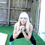 Third pic of Yoga chick Sveera stretches outside and then loses her yoga clothes, spreads and fingers her snatch. - Sveera Fire (15:21 Min.) - Porn Mega Load