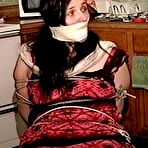 Third pic of tied-and-gagged.com | 34 YR OLD STAY AT HOME MOM IS HANDGAGGED, STINKY SOCK MOUTH STUFFED, WRAP MICRO FILM TAPE GAGGED, PANTYHOSE LEGS AND FEET, TOE-TIED AND GAG TALKING WHILE TIGHTLY TIED TO A CHAIR (D73-2)