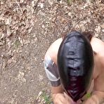 First pic of Dom-Team | Aldina's first blow job as a slave at a bathing lake