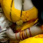 Fourth pic of Sexy Big Boob Bhabhi In Yellow Saree Seducing Devar 1080P - EPORNER