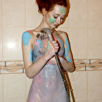 Fourth pic of Kristina Proxy in Body As Paint Brush by Zishy | Erotic Beauties