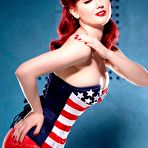 First pic of Beautiful redhead pinup girl Angela Ryan gets wild