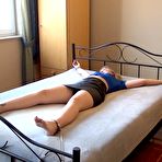 Second pic of bound-ticklish-girl | Gina - Gina is tickled Part 1 of 6