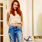 First pic of Janey Nude in Distressed Jeans by Leonardo | Erotic MetArt