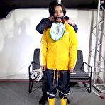 First pic of Shinynylonartsbound | Aiyana bound and gagged in 3 Rainjackets 1/3