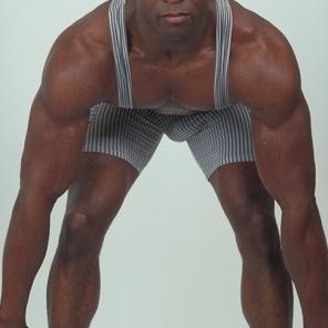 Black Gay Body Builder Stripping #465356